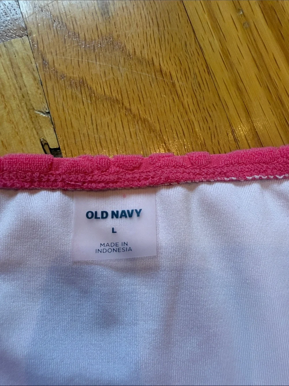 Old Navy Hot Pink Floral Texture Girls Bikini Set